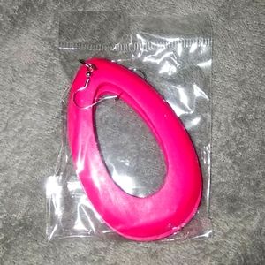 Wood Tear Drop Earrings